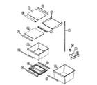 Maytag GS20A83V shelves & accessories diagram