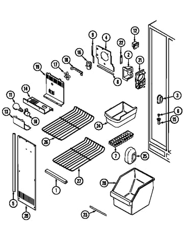 Freezer compartment (gs20a83v)