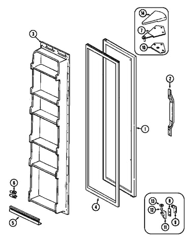 Freezer door (gs20a83v)