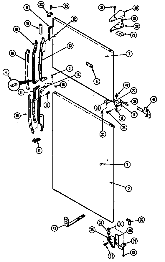 Outer door