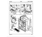 Admiral DNS24F9A/5L49A water & ice dispenser diagram