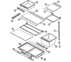 Maytag GT23A8XA shelves & accessories diagram