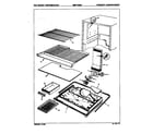 Maytag NENT198HA/7A71A freezer compartment diagram