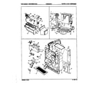 Maytag NDNS229JH/8N44A water & ice dispenser diagram