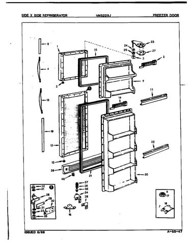 Freezer door