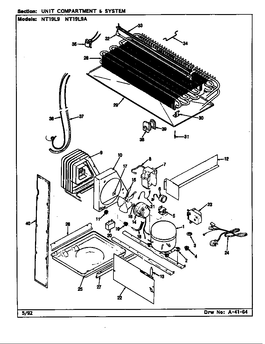 Unit compartment & system (nt19l9/ca61a) (nt19l9a/ca62a)