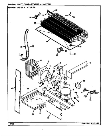 Unit compartment & system (nt19l9/ca61a) (nt19l9a/ca62a)