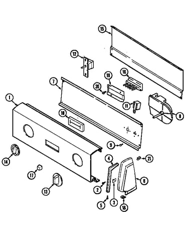 Control panel (aa*) (ldga500aae) (ldga500aam)