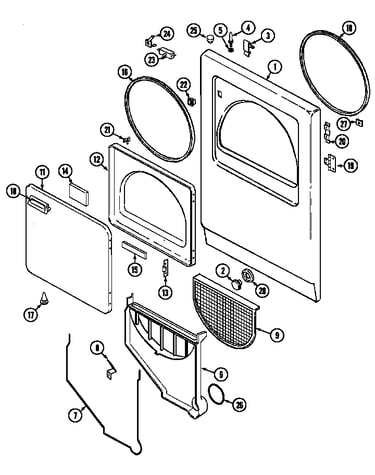 Door (aa*) (ldga500aae) (ldga500aam)