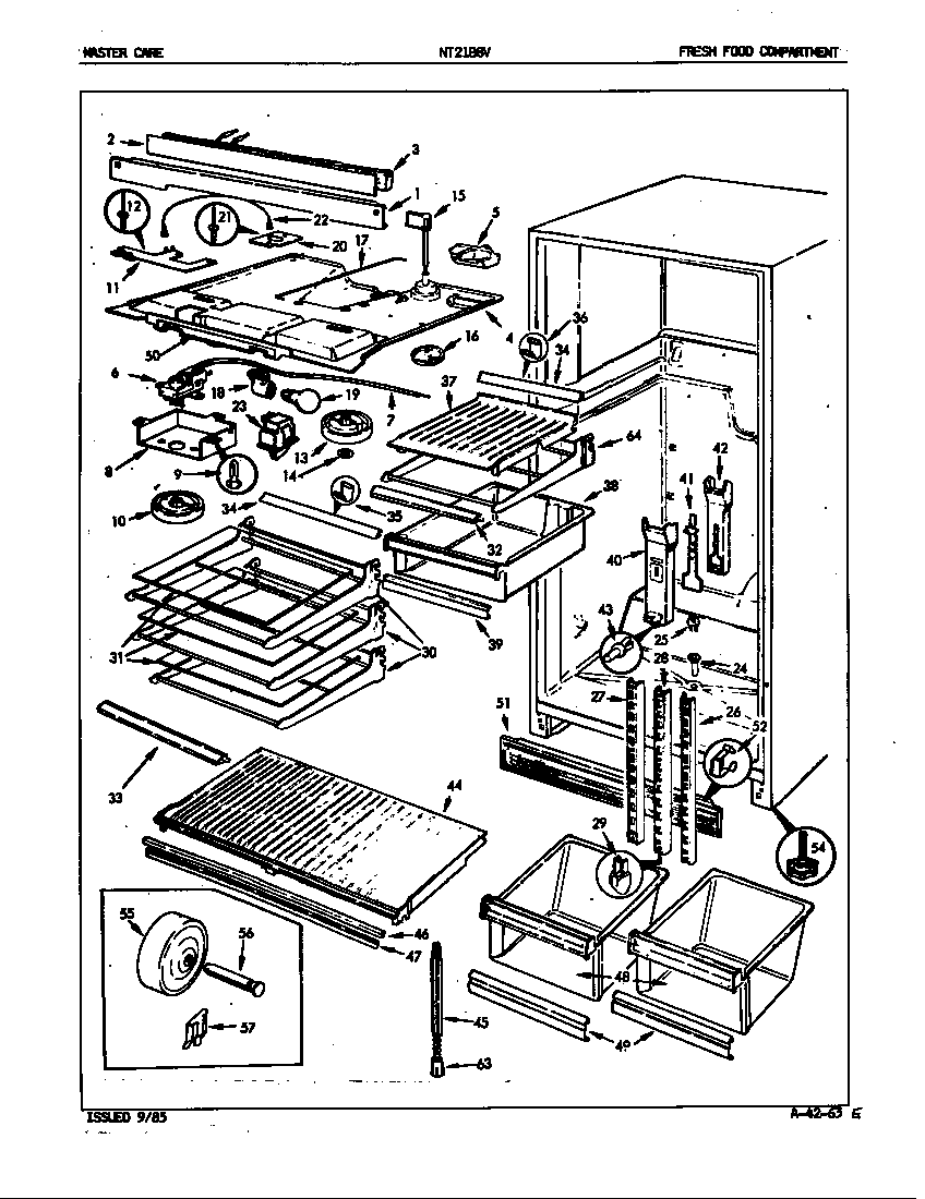 FRESH FOOD COMPARTMENT (NT21B8V/5A76A) (NT21B8VA/5A76A)