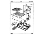 Maytag NNT218GXH/5E48A freezer compartment diagram