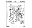 Maytag NNS208J/8L36A freezer compartment diagram