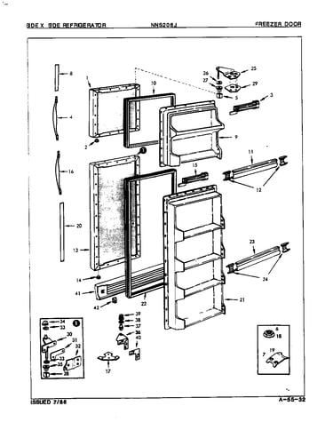 Freezer door