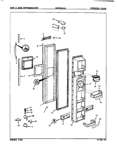 Freezer door
