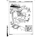 Crosley CNT17R4H/8A02A unit compartment & system diagram