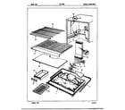 Maytag NNT178GZH/7D48A freezer compartment diagram