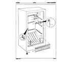 Hardwick HCF120/8V028 freezer compartment diagram