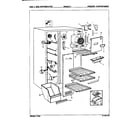 Maytag NNS207JH/9P01A freezer compartment diagram