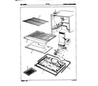 Maytag NT17HX3GA/8D75A freezer compartment diagram