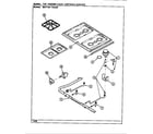 Admiral 687AM-TKSAW top assy./control system (surface) diagram