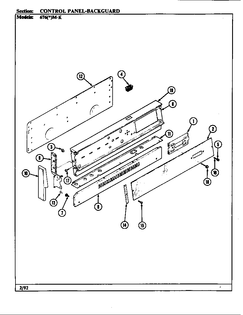Control panel (676am-ksvw) (676wm-ksvw)