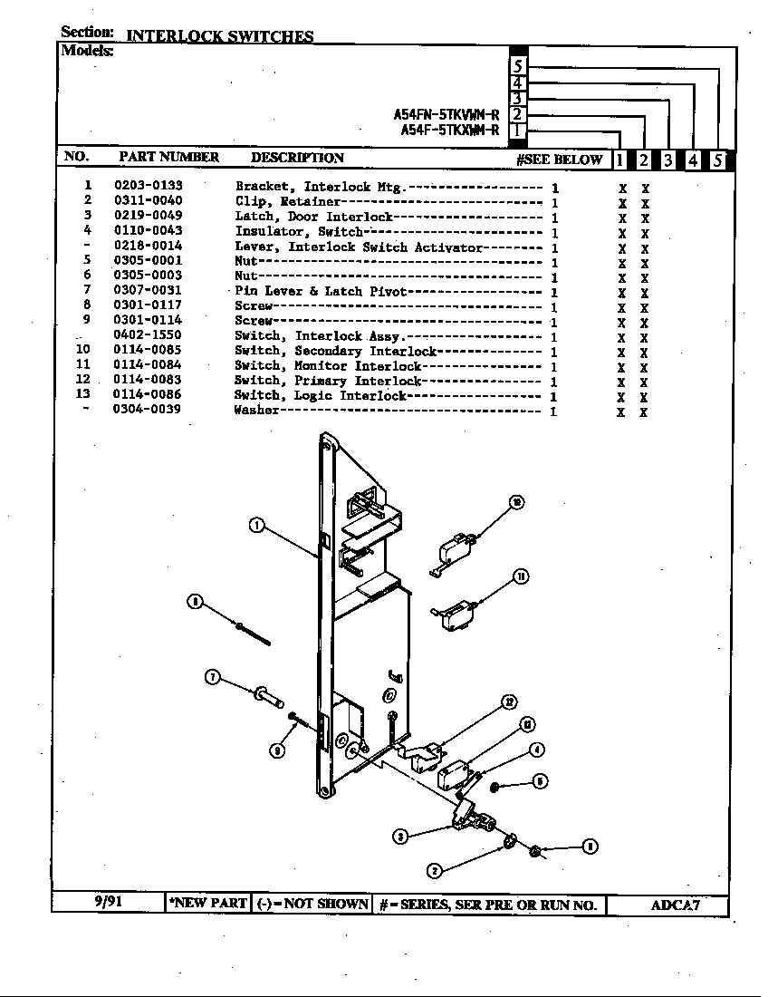Interlock switches