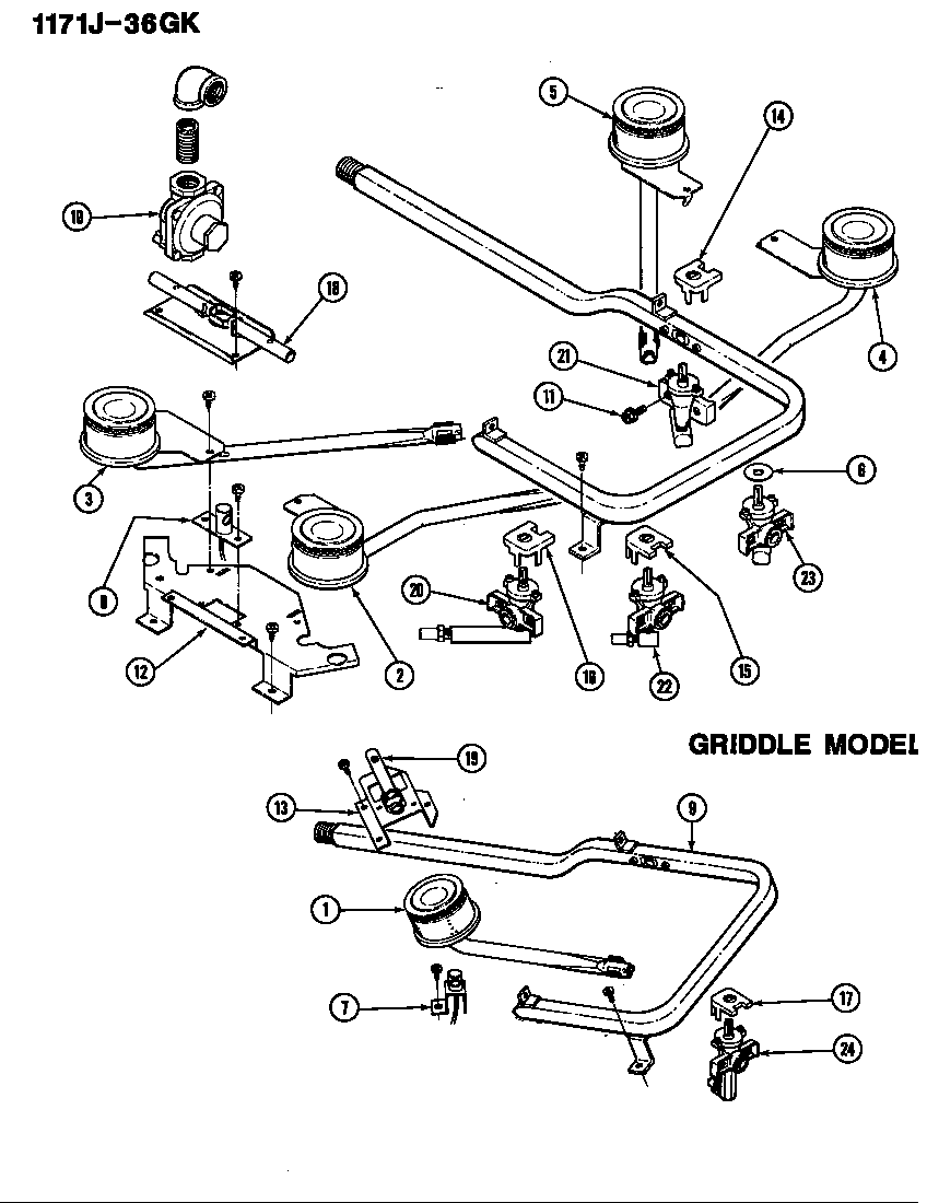 Manifold section (electronic ignition)