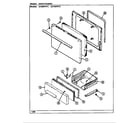 Admiral A3100PPW door/drawer diagram