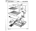 Maytag NT21HX3A/8D04A freezer compartment diagram