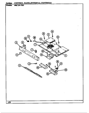 Control panel/internal controls