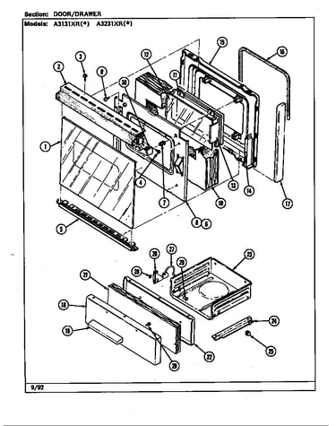 Door/drawer (a3231xr*)