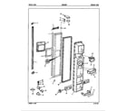 Maytag NDNS229FA/5A63A freezer door diagram