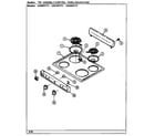 Admiral A3510PPA top assy/front panel (a3500) (a3500ppa) (a3500ppw) diagram