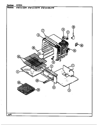 Body/control panel/top assy.