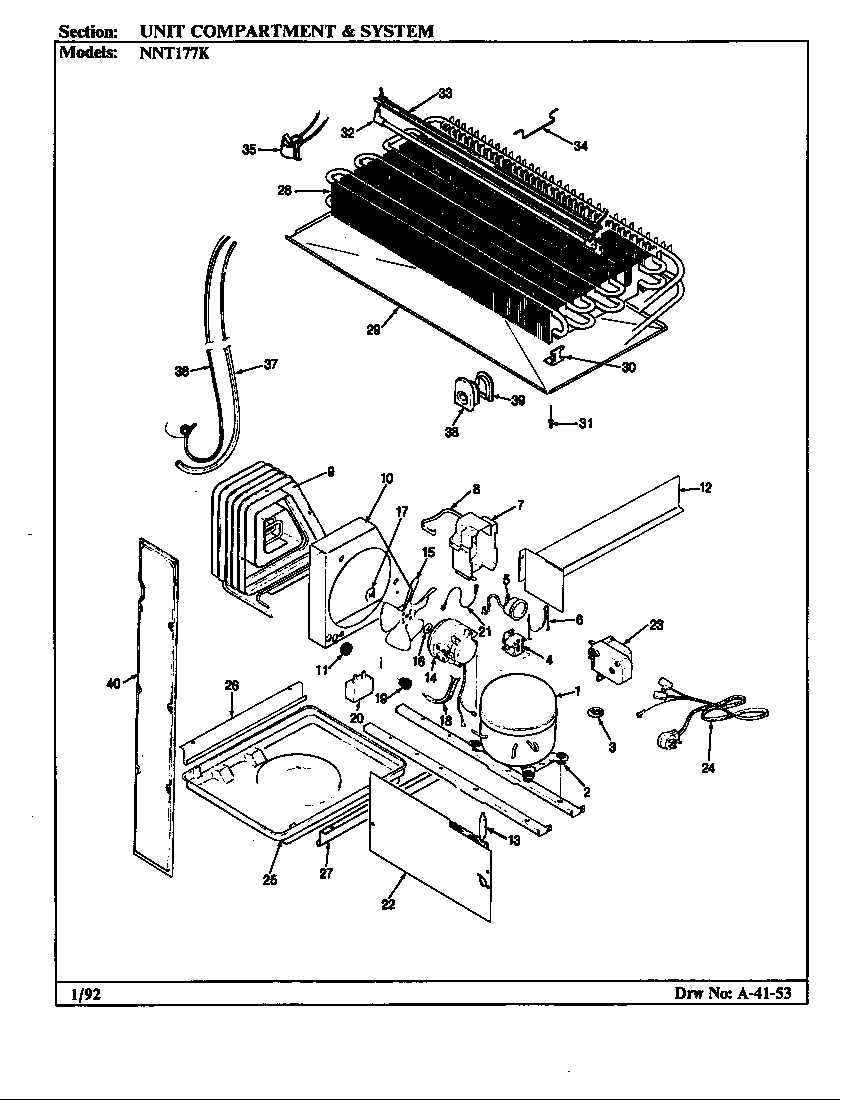 Unit compartment & system