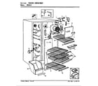 Admiral NS22L8A/AN11A freezer compartment diagram