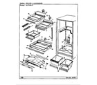 Maytag NNT219KA/BC80A shelves & accessories diagram