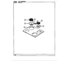 Admiral 654WH-ELVW top assy. diagram