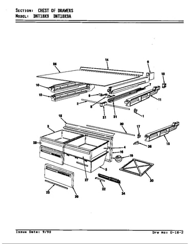 Chest of drawers