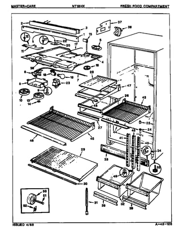 Fresh food compartment (nt18hx/8d06a) (nt18hxh/8d06a)