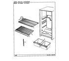 Maytag GNT15M4XH/CF09B shelves & accessories diagram