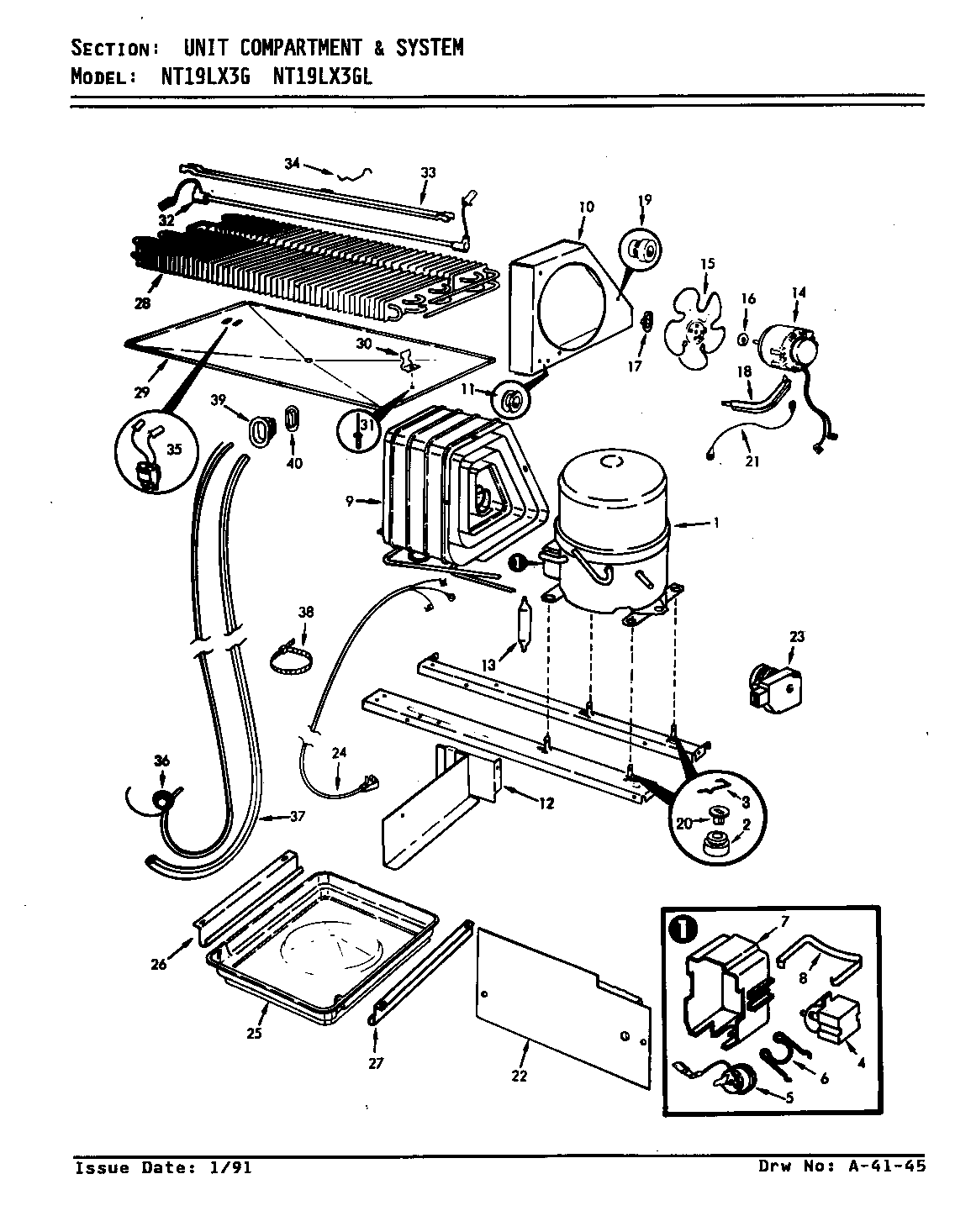 Unit compartment & system
