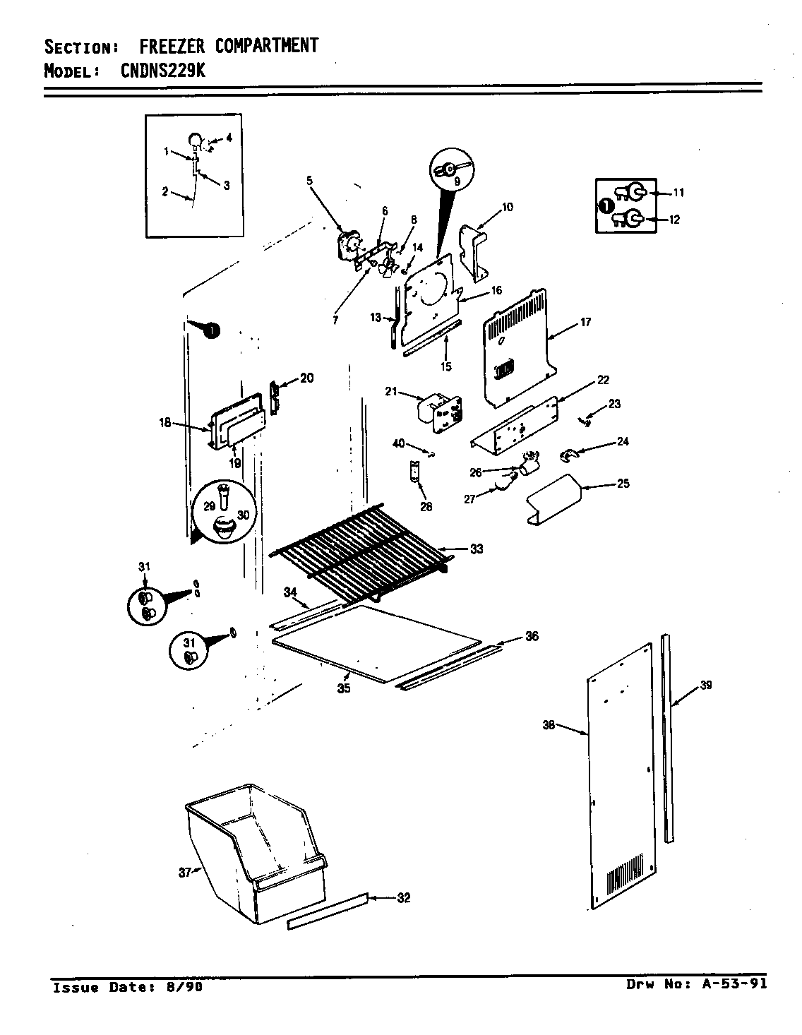 Freezer compartment