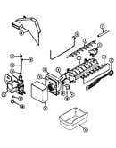 Optional ice maker kit-ice