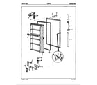 Maytag DICNF17/EY45B freezer door diagram