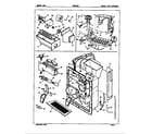 Admiral ICNS22F9/5L47A water & ice dispenser diagram