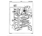 Admiral ICES24F9H/5L50A freezer compartment diagram