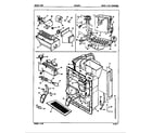 Admiral ICES24F9A/5L50A water & ice dispenser diagram