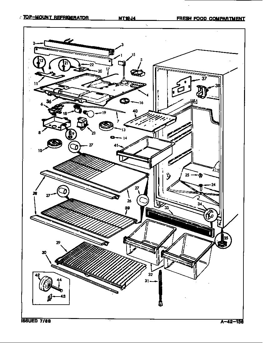Fresh food compartment (nt19j4/8a10a)