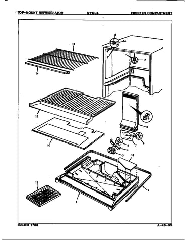 Freezer compartment (nt19j4/8a10a)